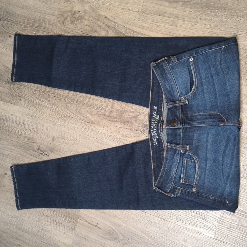 sac319 🦅Low Rise Skinny w/28.5" Inseam American Eagle Super Stretch Size 4